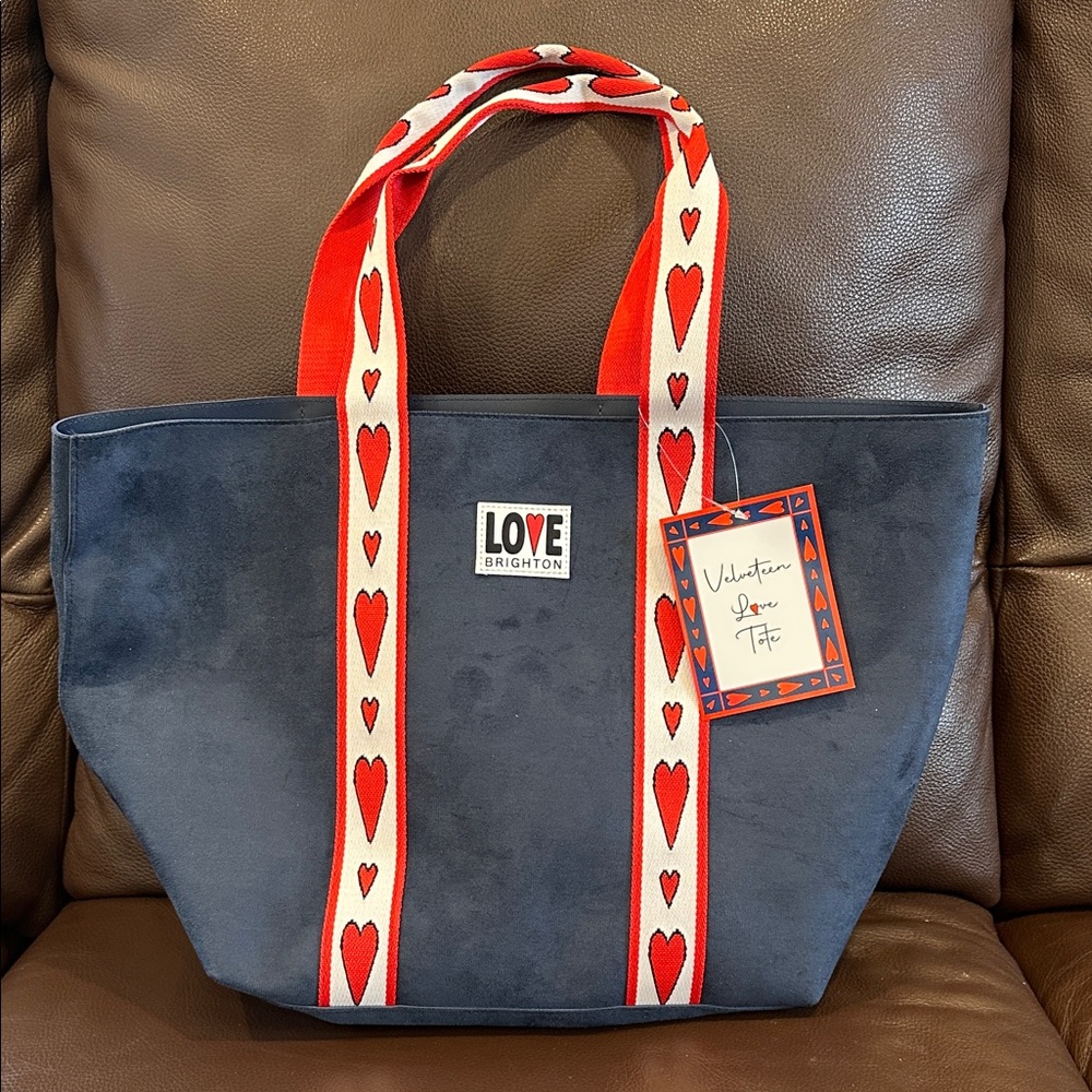 Brighton Velveteen Love Tote. New with Tag!